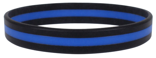 Rothco Silicone Thin Blue Line Bracelet