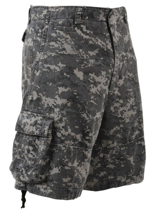 Rothco Vintage Camo Infantry Utility Shorts - Subdued Urban Digital Camo