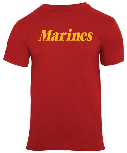 Rothco Marines Printed T-Shirt - Red