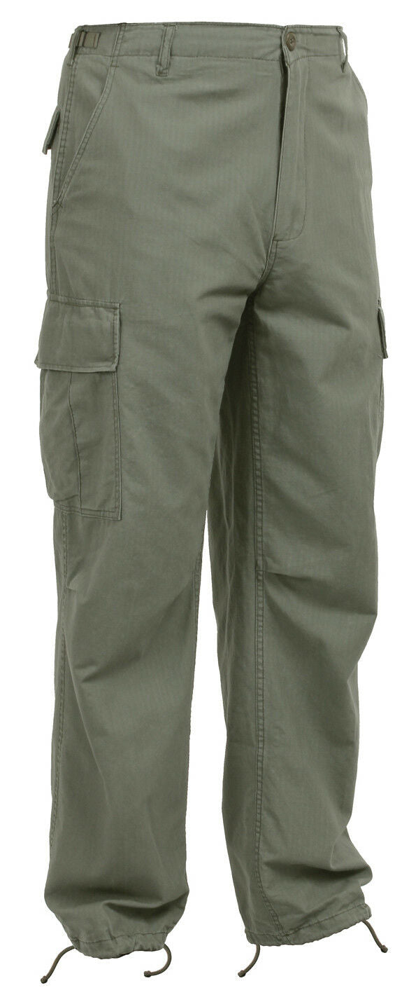 Rothco Vintage Vietnam Rip-Stop Fatigue Pants - Olive Drab Green