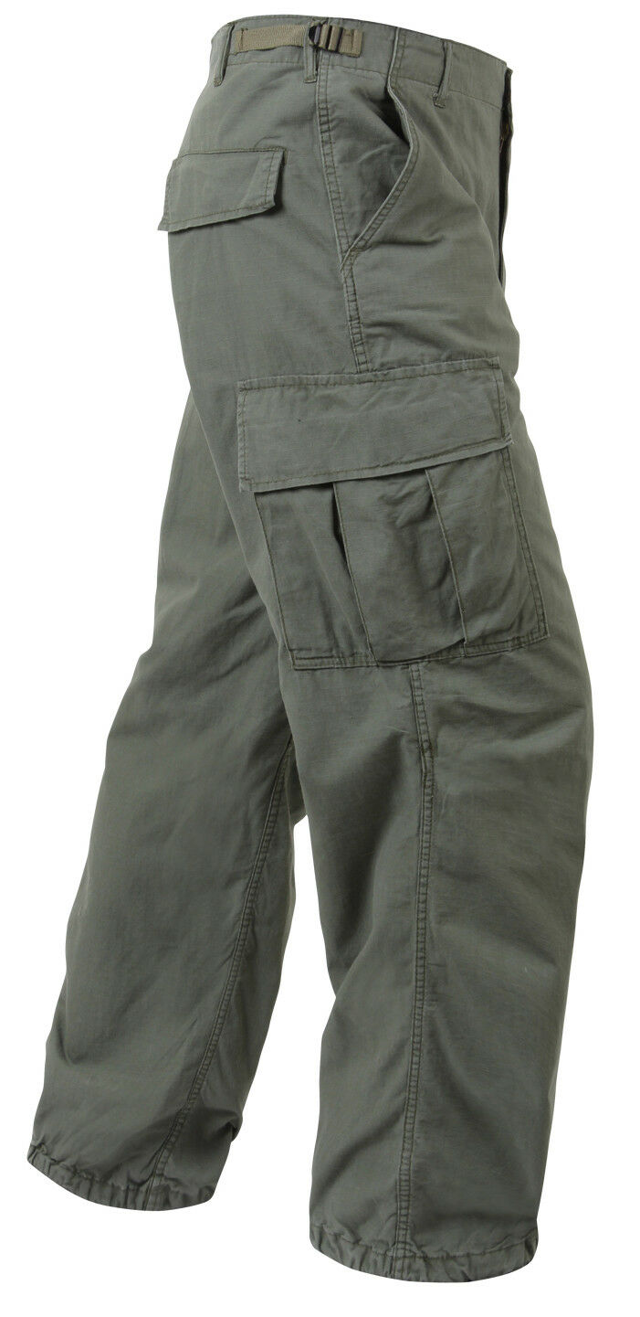 Rothco Vintage Vietnam Rip-Stop Fatigue Pants - Olive Drab Green