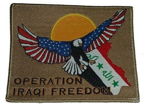 US OIF Military Patch Operation Iraqi Freedom Iraq Eagle Map