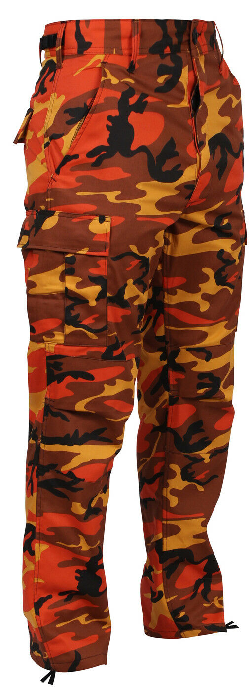 Rothco Color Camo Tactical BDU Pants - Savage Orange Camo