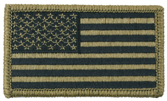 US Army OCP Scorpion Camo USA Flag Patch for Uniform Hook Backing Rothco 17790