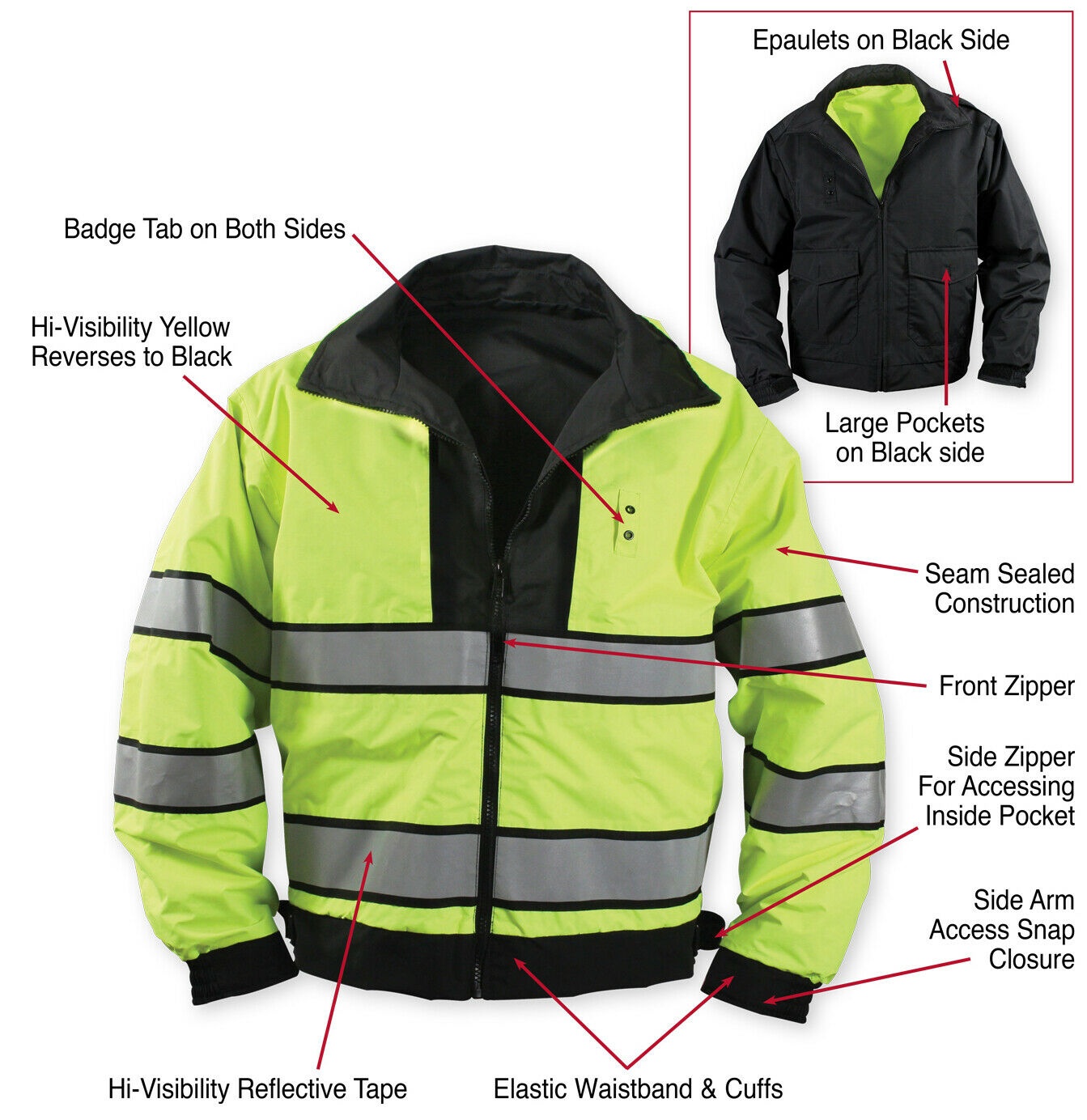 Rothco Reversible Hi-visibility Uniform Jacket
