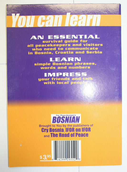 Book Bosnian For Peacekeepers