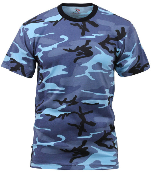 Rothco Color Camo T-Shirts - Sky Blue Camo