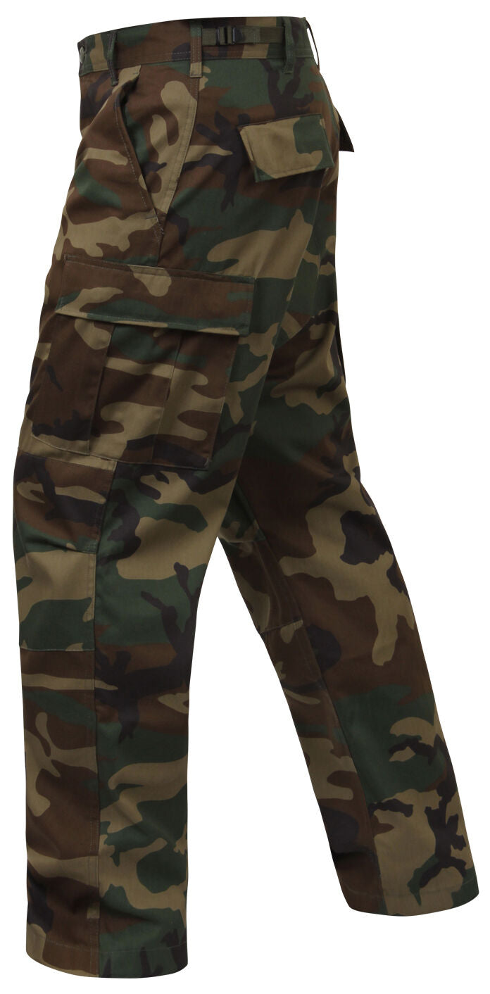 Rothco Relaxed Fit Zipper Fly BDU Pants - Woodland Camo