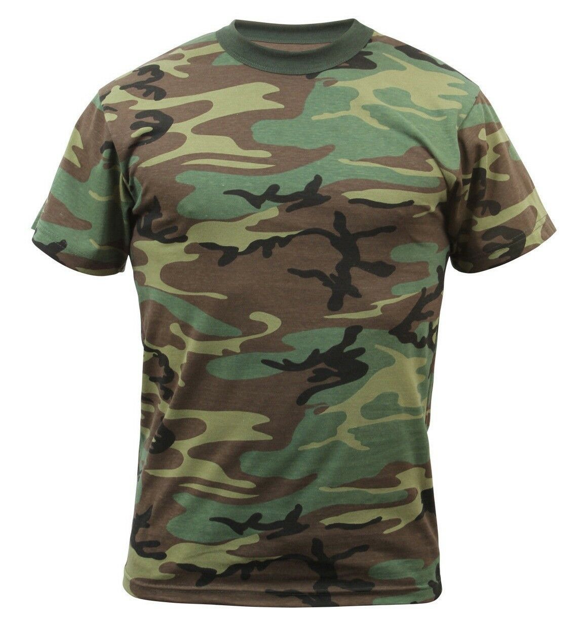 Rothco Camo T-shirt - Woodland Camo