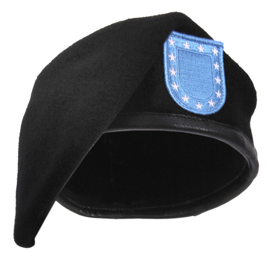 Rothco Inspection Ready Black Beret With Flash