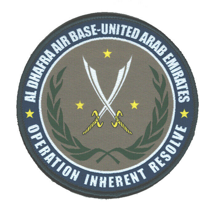 Military Patch Al Dhafra Air Base UAE Operation Inherent Resolve NATO