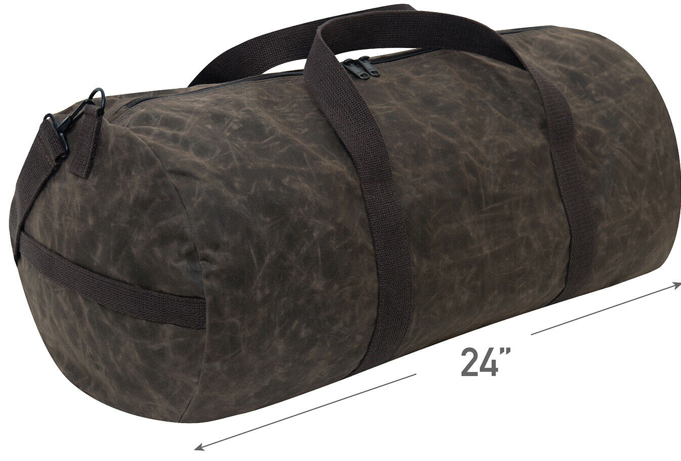Rothco Waxed Canvas Shoulder Duffle Bag - 24 Inch Olive Drab