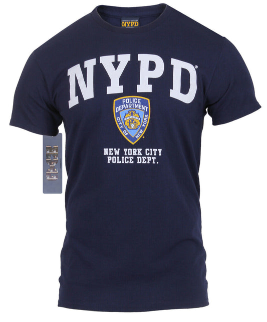 NYPD T-shirt New York Police Dept Department Shirt Navy Blue Rothco 6638