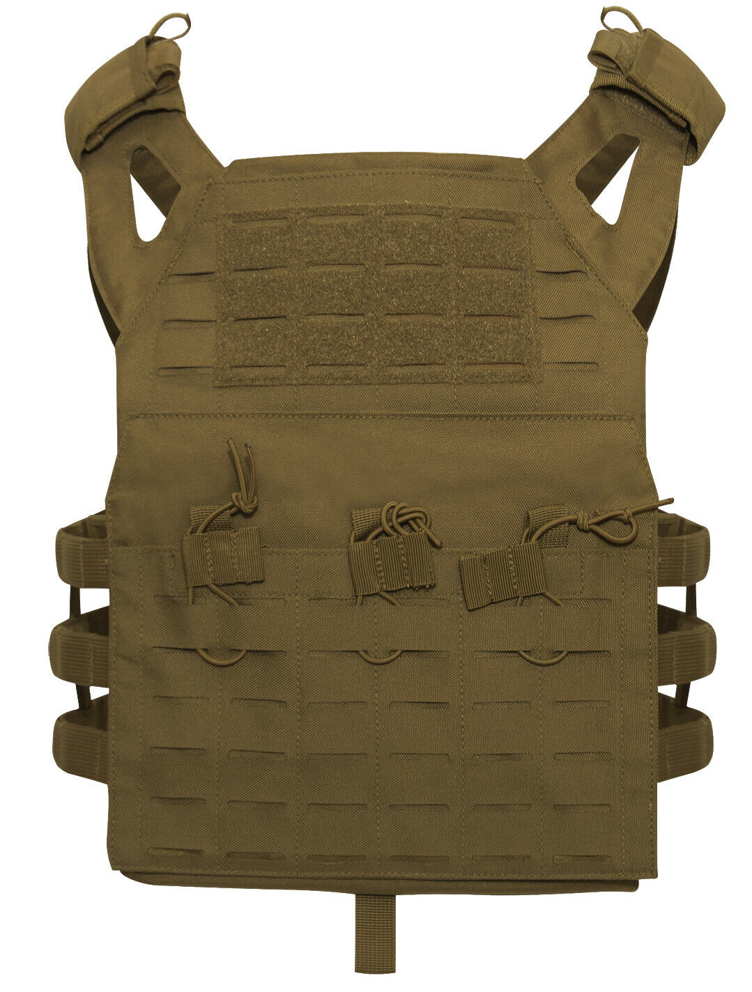 Rothco Laser Cut MOLLE Lightweight Armor Carrier Vest - Coyote Brown