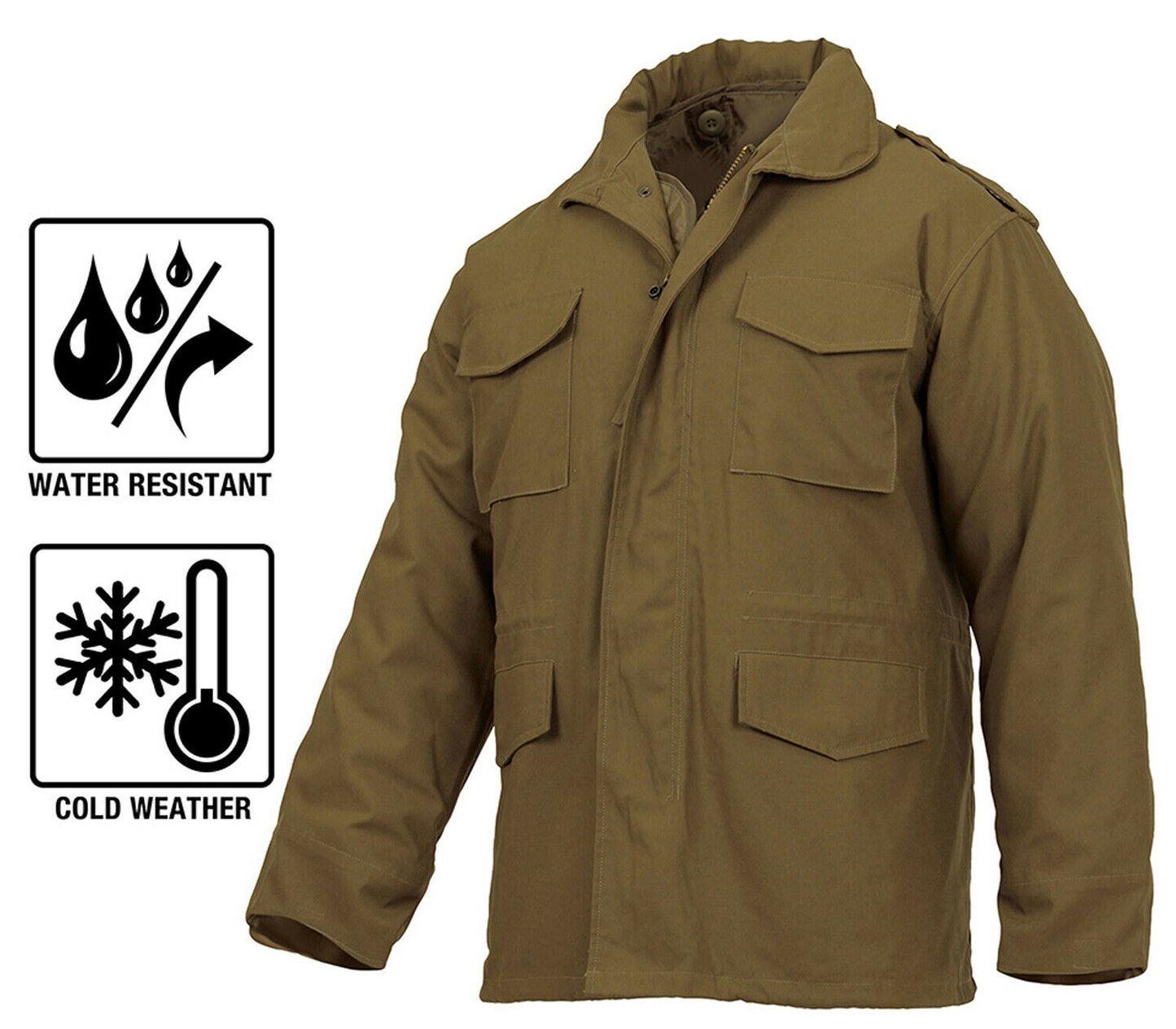 Rothco M-65 Field Jacket With Liner - Coyote Brown