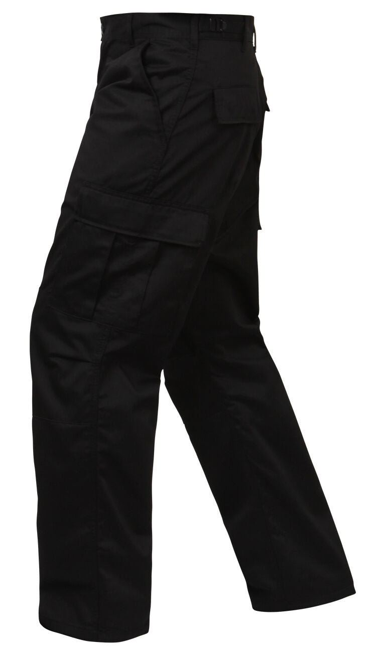 Rothco Relaxed Fit Zipper Fly BDU Pants - Black
