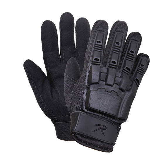 gloves black hard back armored tactical glove durable rothco 3531