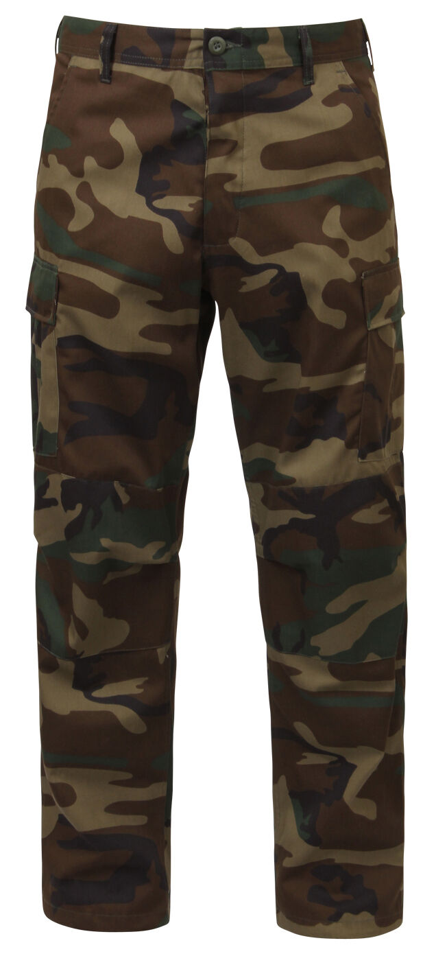 Rothco Relaxed Fit Zipper Fly BDU Pants - Woodland Camo