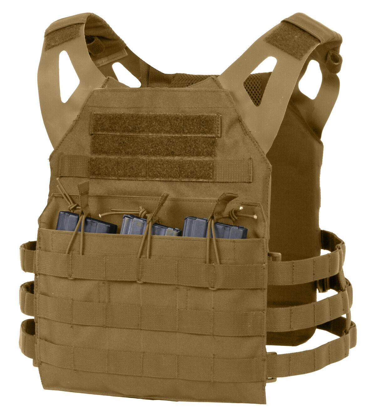 Rothco Lightweight Armor Plate Carrier Vest Oversized 2XL 3XL - Coyote Brown