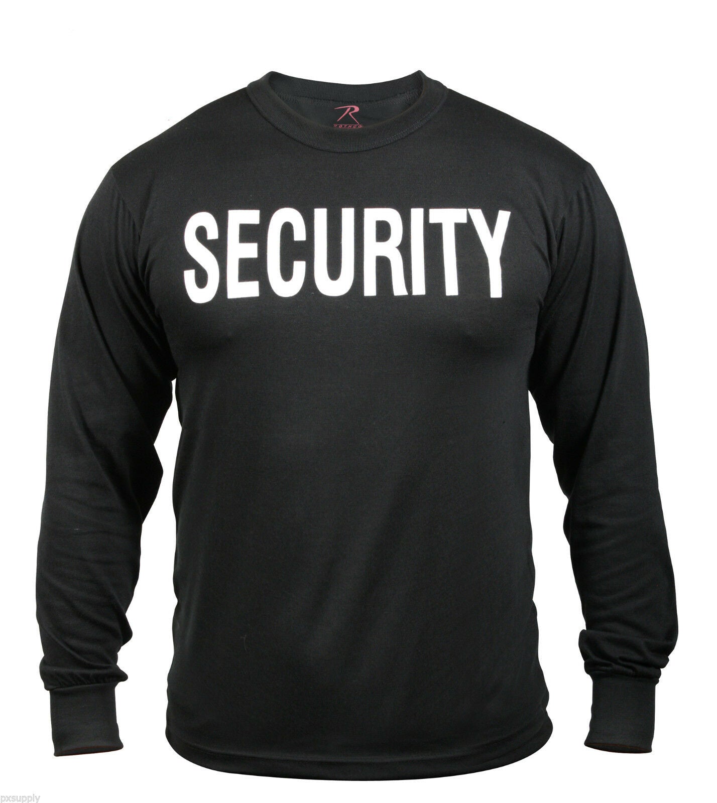 Rothco 2-Sided Security Long Sleeve T-Shirt - Black