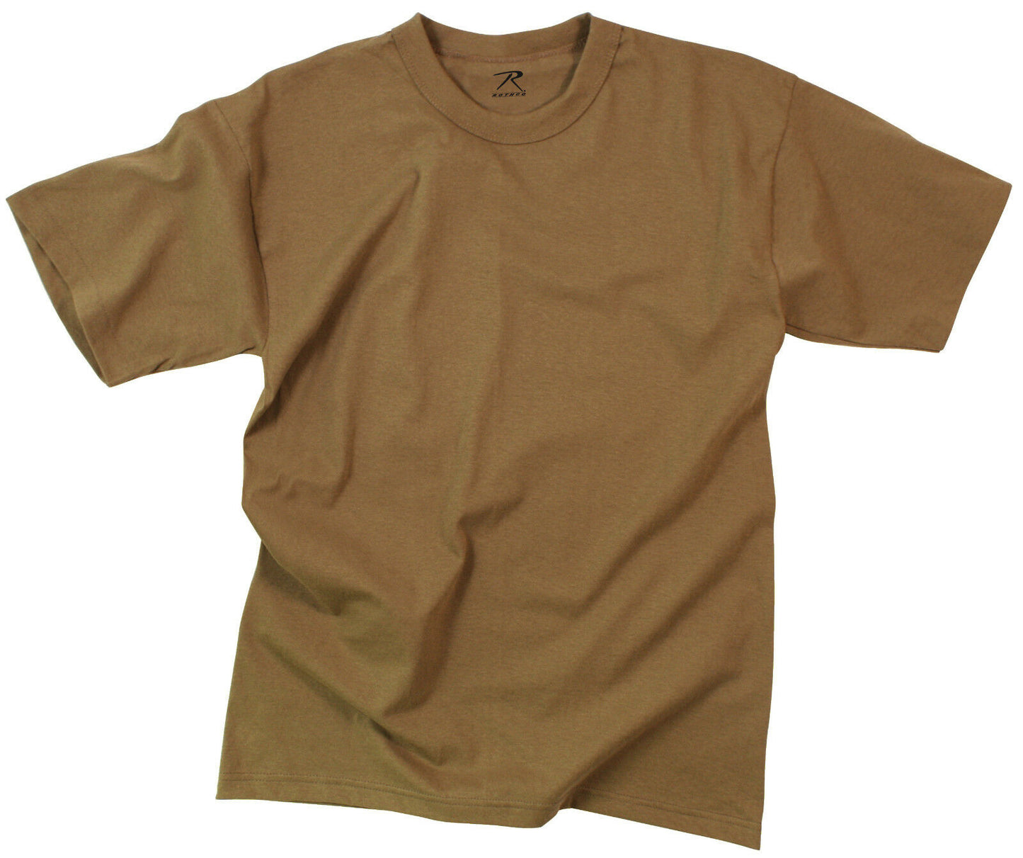Rothco Solid Color 100% Cotton T-Shirt - 5 Pack Brown