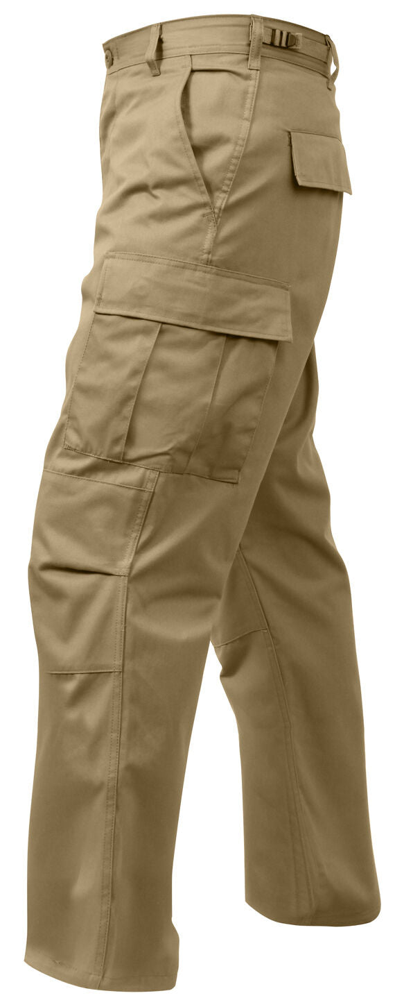 Rothco Relaxed Fit Zipper Fly BDU Pants - Khaki