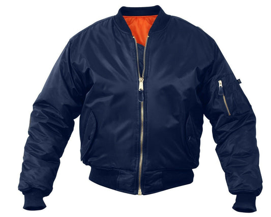 Rothco MA-1 Flight Jacket - Navy Blue