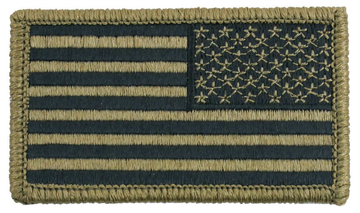 US Army OCP Scorpion Camo USA Flag Patch for Uniform Hook Backing Rothco 17790