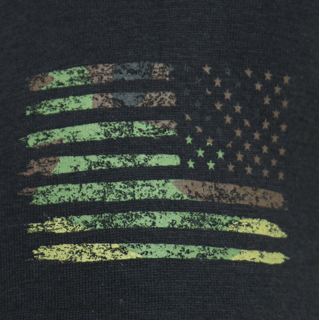 Rothco Distressed US Flag Athletic Fit T-Shirt - Camo