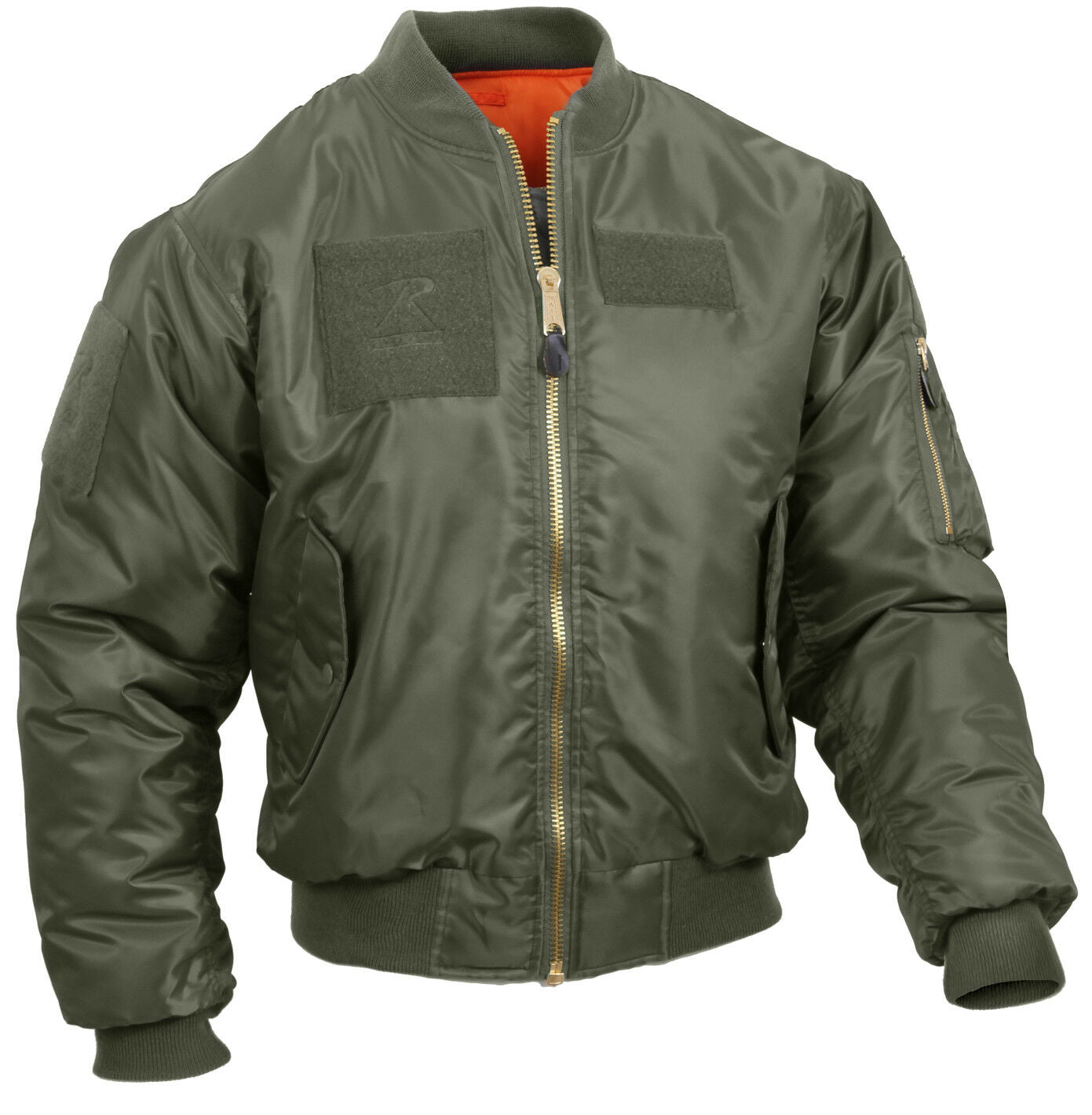 Rothco MA-1 Flight Jacket with Patches - Sage Green