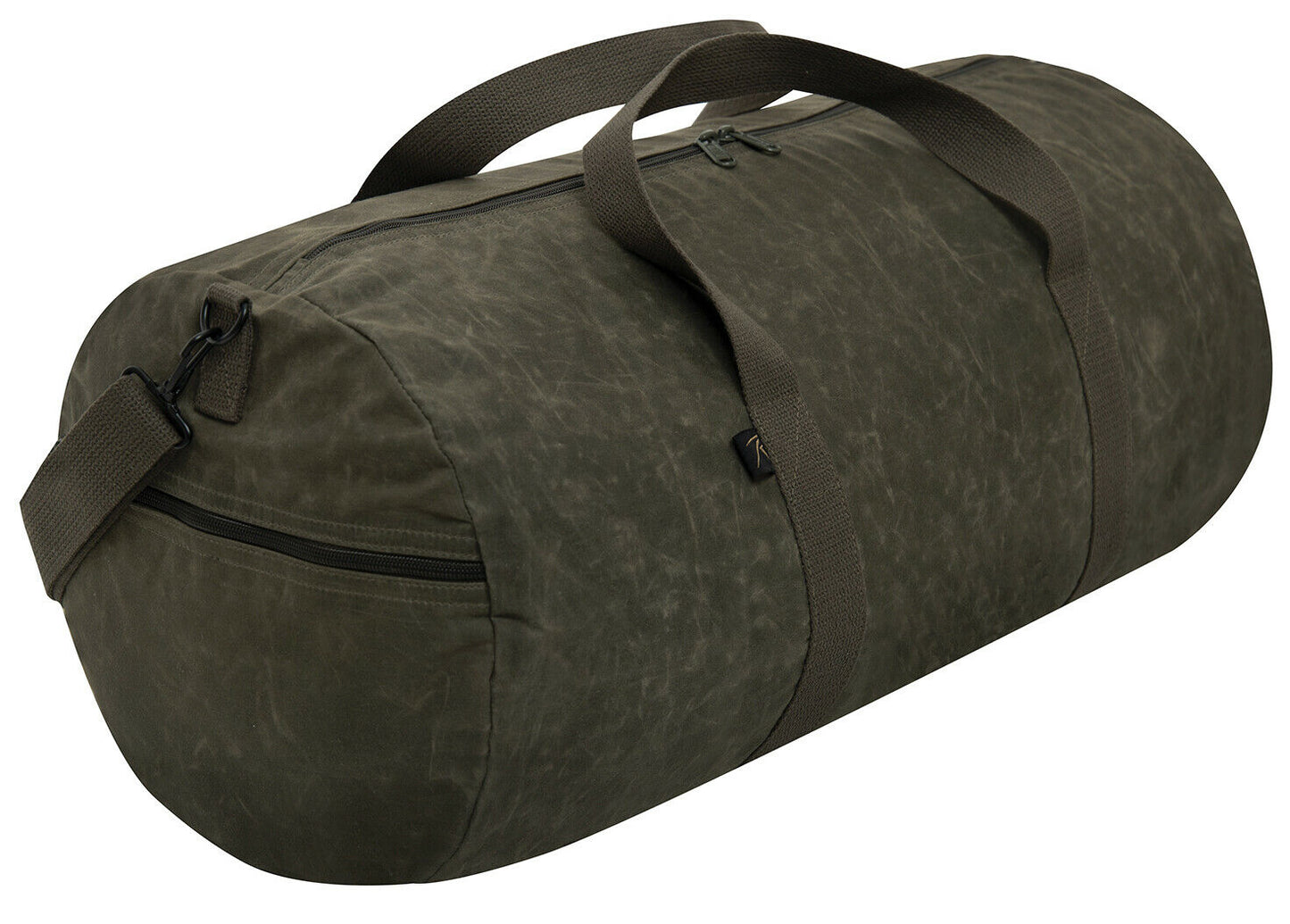 Rothco Waxed Canvas Shoulder Duffle Bag - 24 Inch Olive Drab