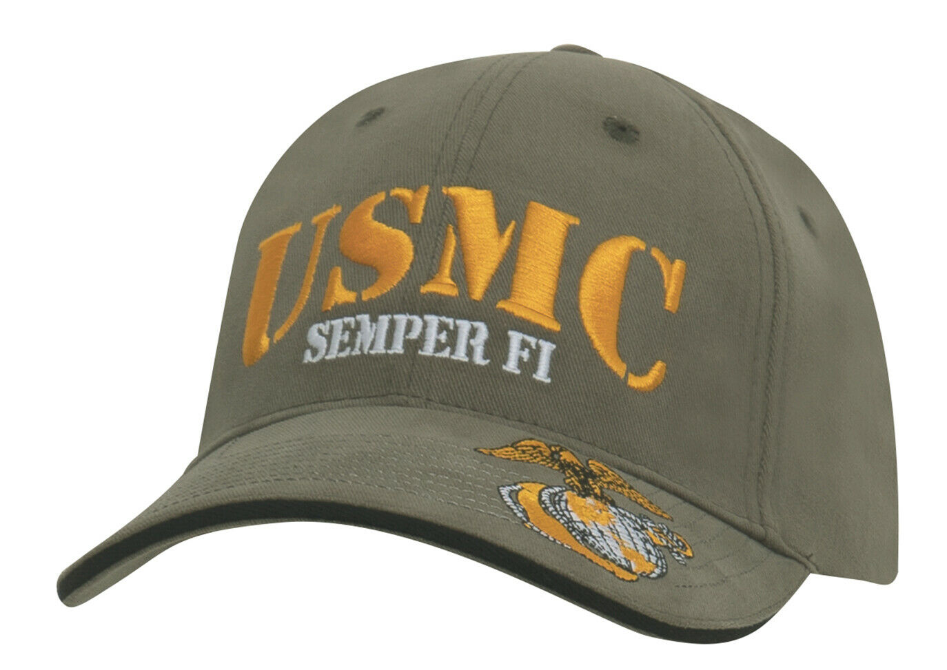 Rothco USMC Marines Semper Fi Low Profile Cap - Olive Drab