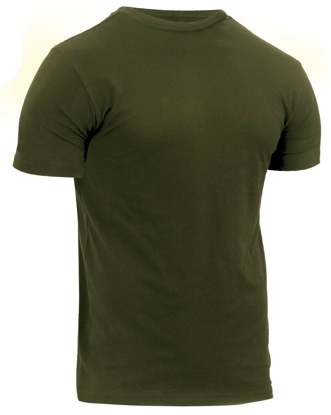 Rothco Athletic Fit Solid Color Military T-Shirt - Olive Drab