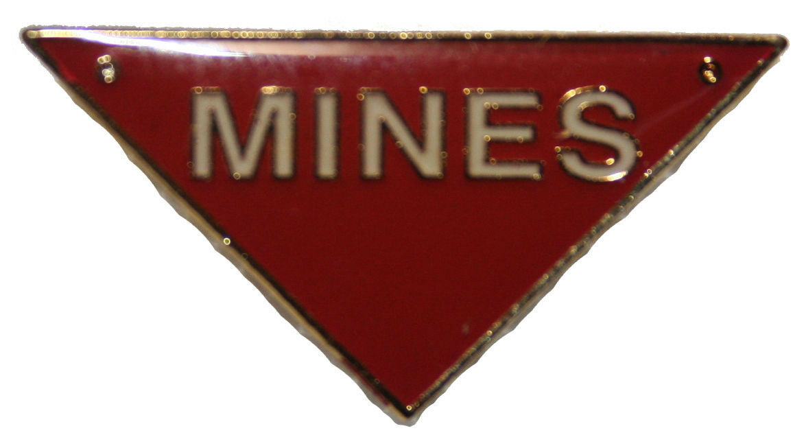 military pin mines triangle eod