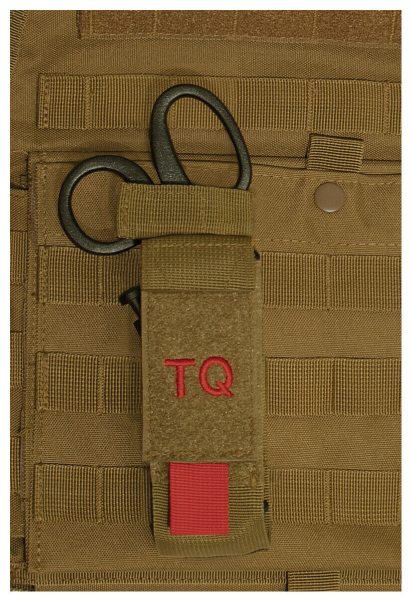Rothco MOLLE Tactical Tourniquet and Shear Holder Pouch Black Coyote Brown 2123