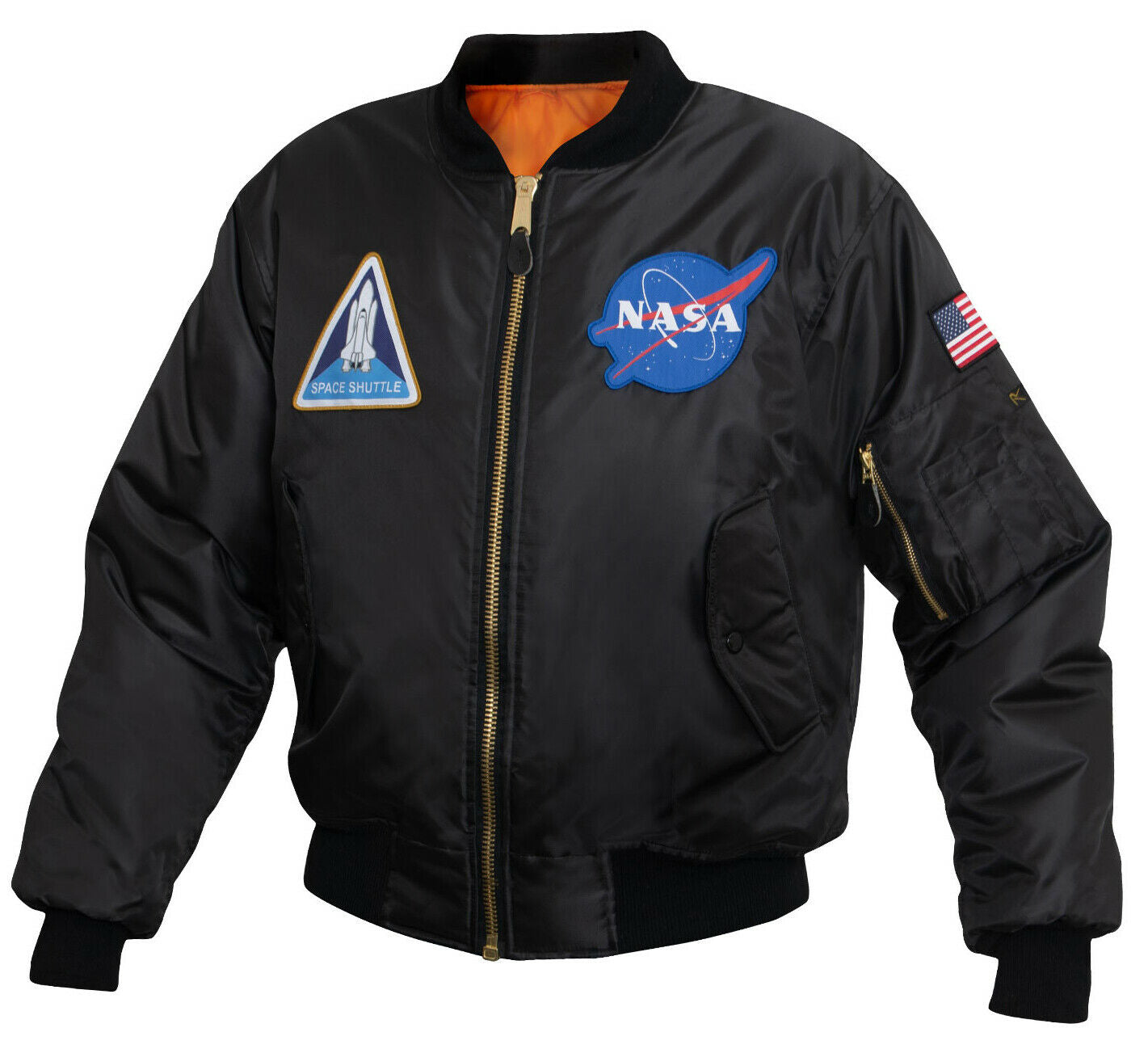 Rothco NASA MA-1 Flight Jacket - Black