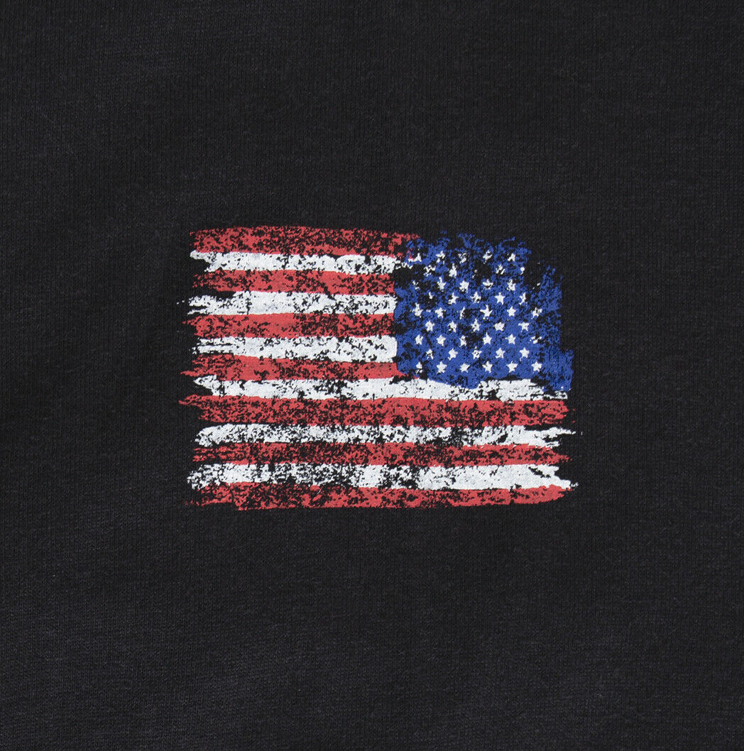 Rothco US Flag Long Sleeve T-Shirt - Black