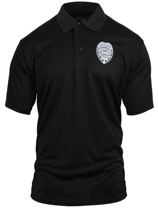Rothco Moisture Wicking Security Polo Shirt With Badge