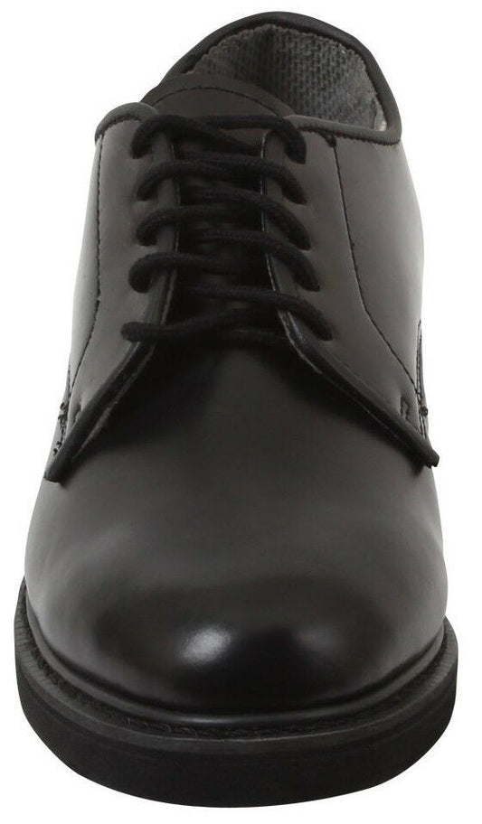 oxford dress shoes uniform leather black rothco 5085 various sizes