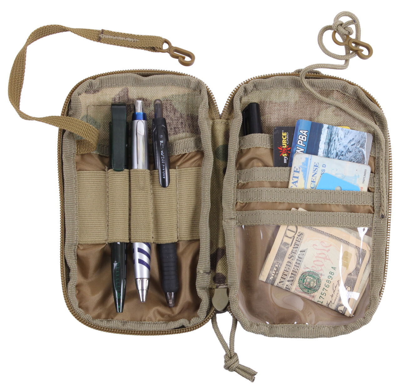 Rothco Tactical MOLLE EDC Wallet and Phone Pouch - Multicam Camo