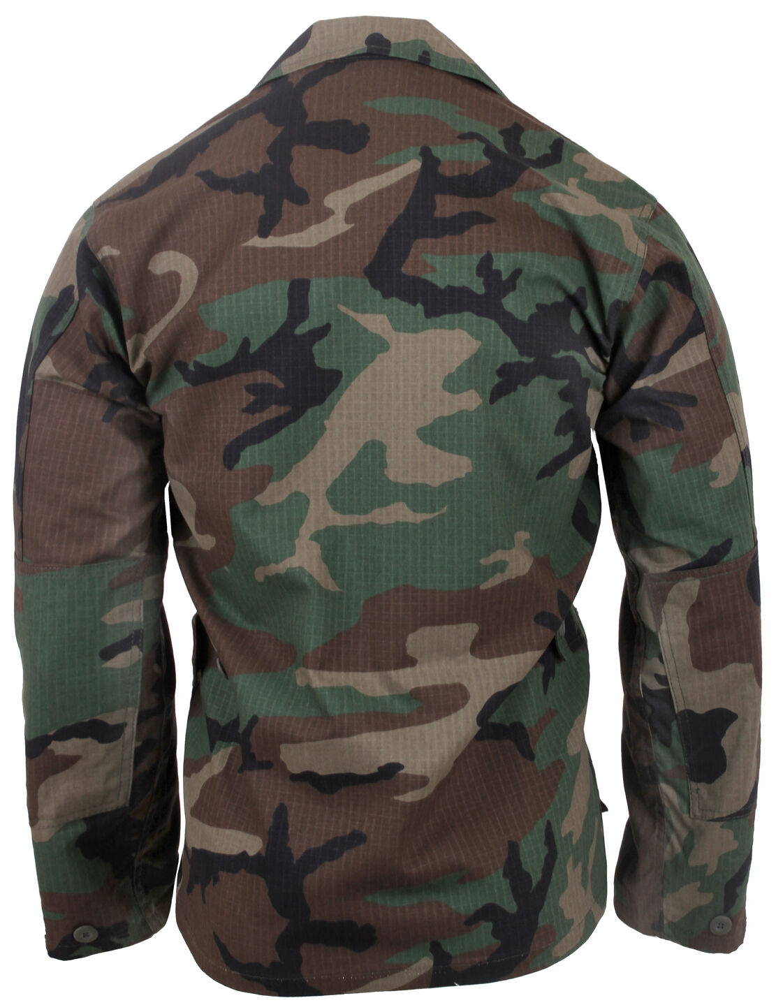 Rothco Rip-Stop BDU Shirt (100% Cotton Rip-Stop) - Woodland Camo