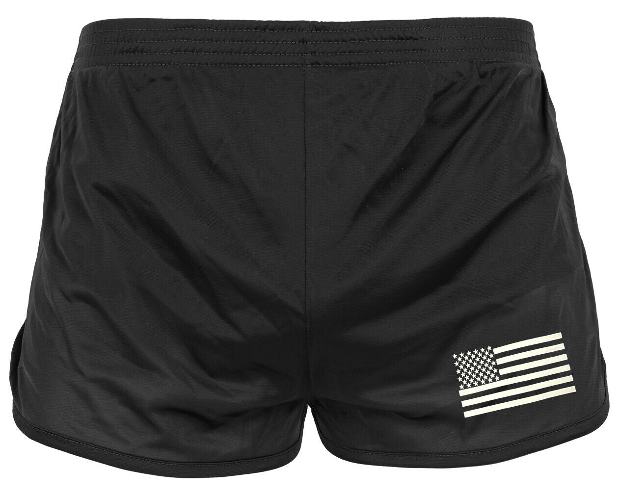 Rothco US Flag Ranger PT (Physical Training) Shorts - Black