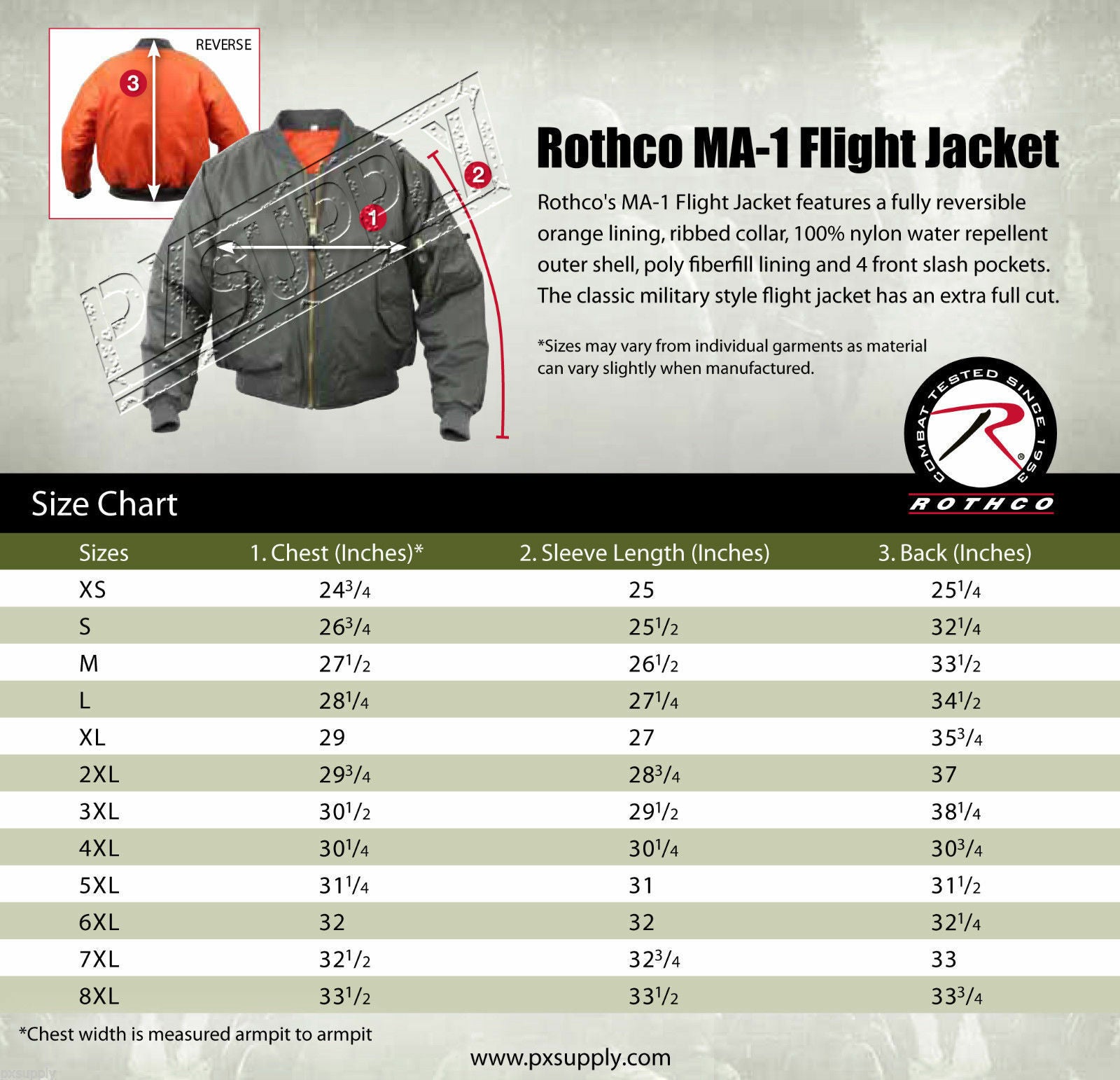 Rothco MA-1 Flight Jacket / Security