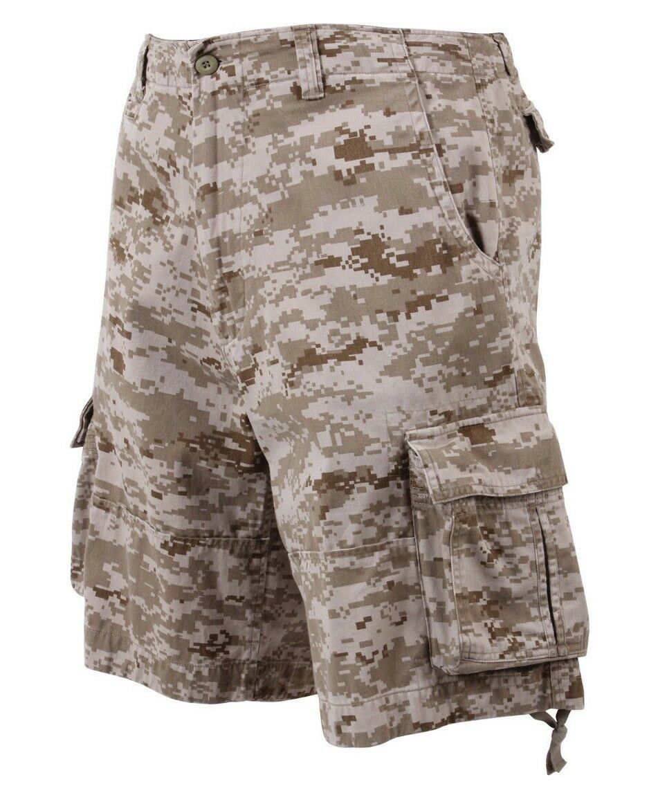 Rothco Vintage Camo Infantry Utility Shorts - Desert Digital Camo