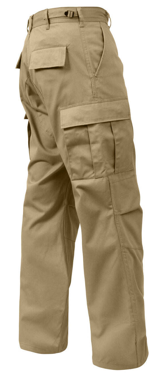 Rothco Relaxed Fit Zipper Fly BDU Pants - Khaki