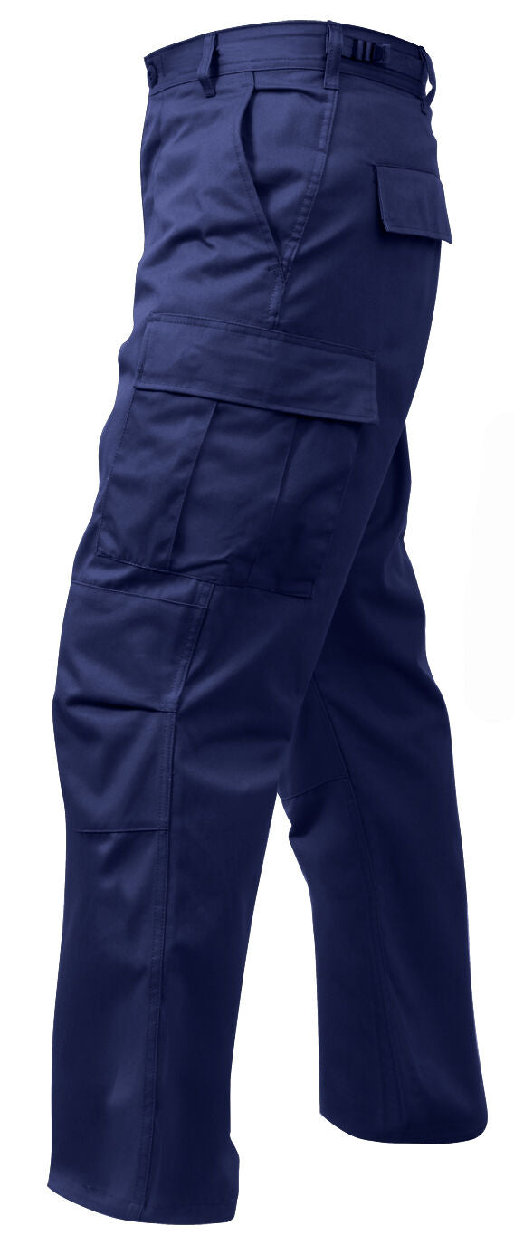 Wholesale Boys School Uniform Cargo Pants with Double Knee in navy