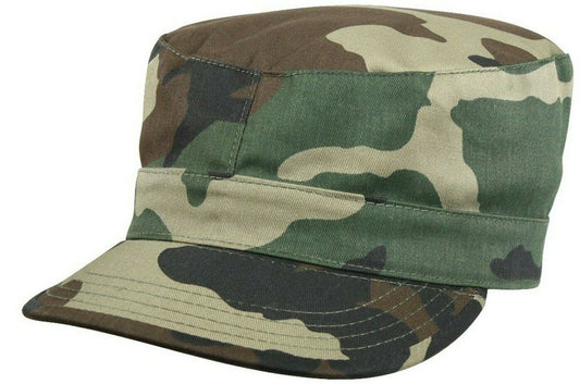 Rothco Camo Fatigue Caps - Woodland Camo