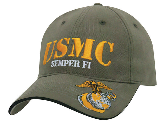 Rothco USMC Marines Semper Fi Low Profile Cap - Olive Drab