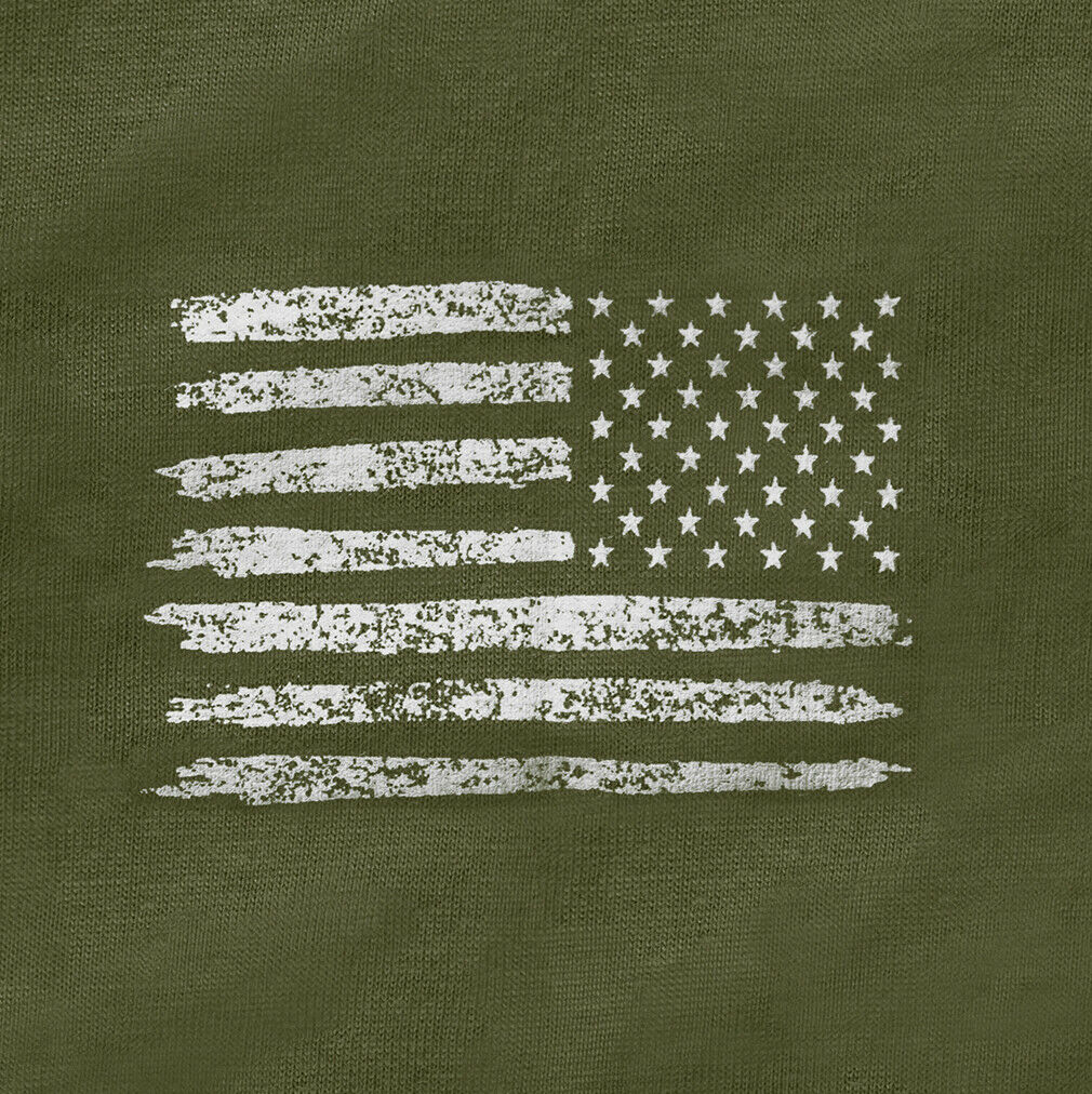 Rothco US Flag Long Sleeve T-Shirt - Olive Drab Green