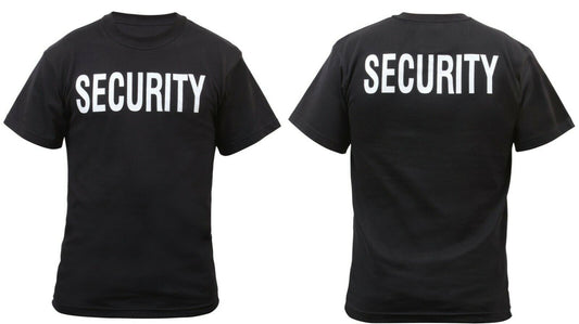 Rothco Two-Sided Security T-Shirt - Black